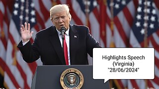 President Donald Trump Speech ❤️🔥 (Highlights) 2024 (Virginia) 28/06/2024