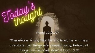 Daily Scripture and Prayer|Today's Thought - Psalm 26