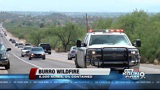 Evacuations ordered for Mt Lemmon, The Burro Fire is zero percent contained