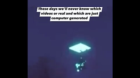 THESE DAYS WE WILL NEVER KNOW WHICH VIDEOS ARE REAL AND WHICH ARE JUST COMPUTER GENERATED