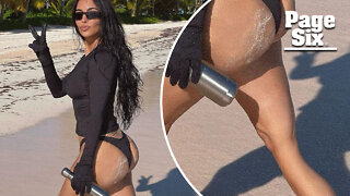 Kim K deletes bikini pic after photoshop accusations