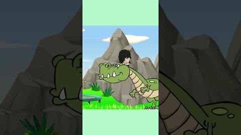 Dinossauro em Desenho Animado!!! #shorts