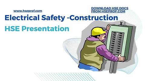 Download Electrical Safety - Construction Presentation hseprof com