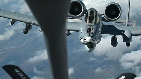 Air Force A-10 Refuels from KC-135 during Resolute Sentinel 23