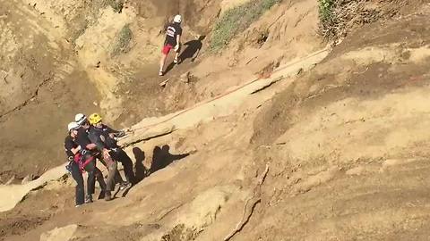Man yelling 'Trump' rescued from Sunset Cliffs