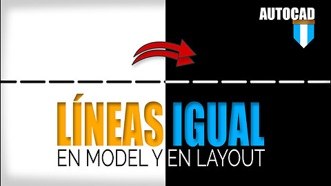 Líneas igual en Model que en Layout en AutoCAD