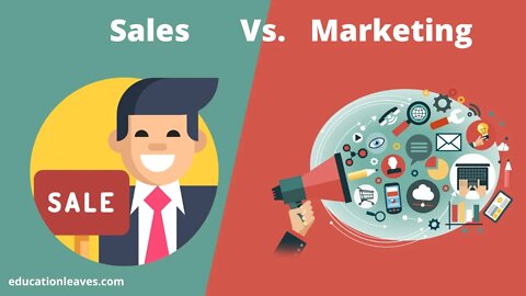 Sales vs Marketing | Difference between marketing and sales.