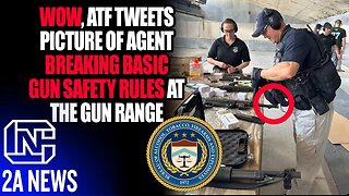 Wow, ATF Tweets Picture Of Agent Breaking Basic Gun Safety Rules At The Gun Range