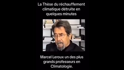 Marcel Leroux un des plus grands professeurs en climatologie.