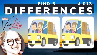 FIND THE THREE DIFFERENCES | # 013 | EXERCISE YOUR MEMORY