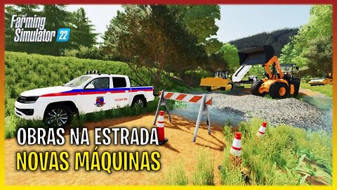 TRABALHANDO NA PREFEITURA ☆ TAPANDO BURACOS ☆ FARMING SIMULATOR 22