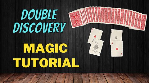 How To Make The Four Aces Appear In A Flash - Double Discovery - Magic Card Trick Tutorial