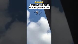 Drone sobrevoa evento do PT e joga m3rda e urina no público. 🤣🤣 #bolsonaro #pt #lula #shorts