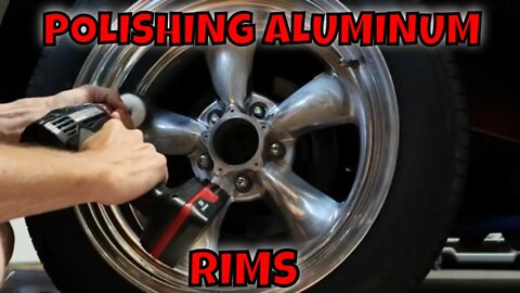 POLISHING THE RIMS ON THE 1996 CHEVY 350 V8 S-10