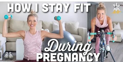 How I Stay Fit While Pregnant _ Prenatal Exercises at Home(1080P_HD)