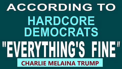 "EVERYTHING'S FINE" According To Hardcore Democrats - Condensed