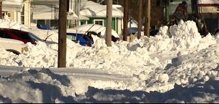 South Buffalo neighbors digging out on Monday morning