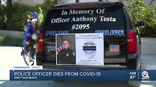 West Palm Beach honors officer who died from COVID-19