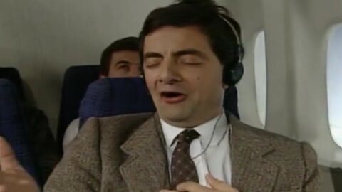 On a Plane- Funny Clip - Mr Bean Official