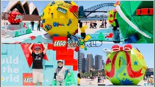 GIANT LEGO CHRISTMAS BAUBLES DISPLAY At Sydney Opera House | Sydney Christmas Touring 2021