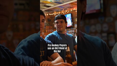 Pro Hockey Players See an Old Friend at The Bar