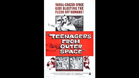 Teenagers from Outer Space, Full movie, colorized.
