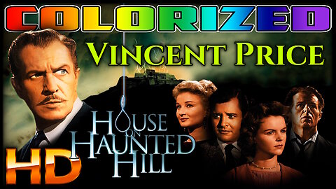 House On Haunted Hill - AI COLORIZED (Excellent Quality) - HD REMASTERED - Starring Vincent Price