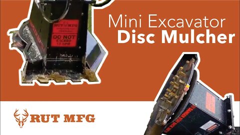The Best Mini Excavator Disc Mulcher On the Market!