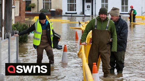 Homes in River Severn in Bewdley reach peak of 5 metres of rain