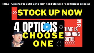 Learn about the four best options for long-term food storage