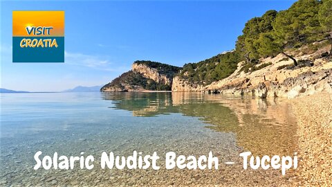 Solaric Nudist Beach, Tucepi In Croatia