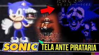 ASSUSTADORAS TELAS AntiPIRATARIA do SONIC #shorts