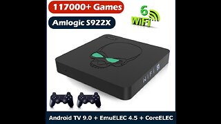 Beelink Super Console X King Retro Wifi Video Game Consoles 6 TV Box For PSP/PS1/SS/DC/MD//Naomi Android 9 Amlogic S922X With 117000 Games