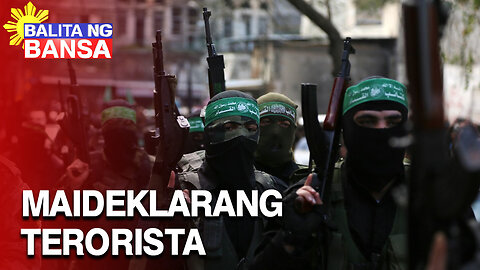 Grupong Hamas, nakatakdang ideklara bilang t*ror*st@ng grupo ng Pilipinas