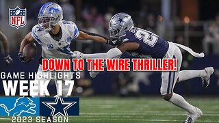 Dallas Cowboys THRILLER vs Detroit Lions 2023 Week 17 Highlights Reaction