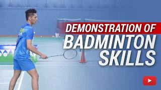 Badminton Demonstration of Skills (Drive, Clear, Drop, Lift, Net, Smash, etc.) - Abhishek Ahlawat