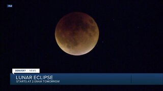 Lunar eclipse early Tuesday morning