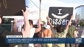 Abortion rights protest at Tempe 4th of July event