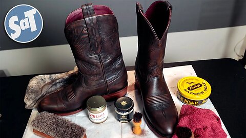 HOW TO CLEAN AND CONDITION LEATHER COWBOY BOOTS | How to Do Stuff and Things