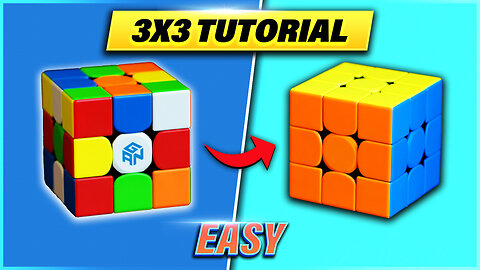 HOW TO SOLVE THE 3x3x3 RUBIK'S CUBE | EASY BEGINNER METHOD | 2024
