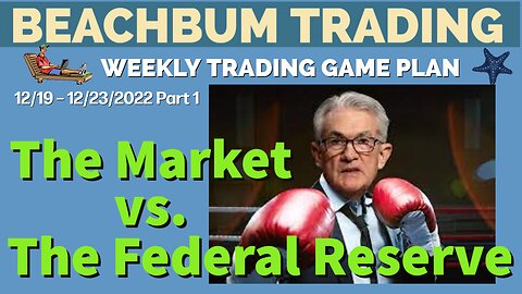 The Market vs The Federal Reserve | [Weekly Trading Game Plan] 12/19 – 12/23/22 | Part 1