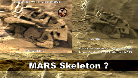 MARS Skeleton Found. Classic Alien Anomaly. ArtAlienTV