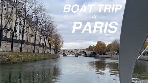 Take a boat around Paris