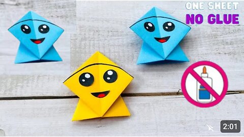 DIY Cute Origami Kite - How to make a Paper Kite For Kids - Paper Craft
