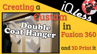 Creating a Custom Double Coat Hanger in Fusion 360 and 3D Printing it