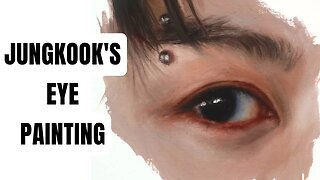 How I painted Jungkook's eye I MON ETINCELLE