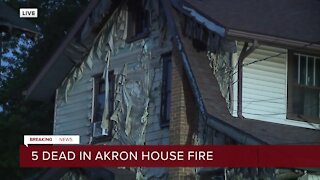 5 killed in Akron house fire overnight