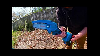 Unboxing: Mini Chainsaw Cordless Electric Chain Saw 21V 2000mAh Battery Powered, 6-Inch 4-Inch Mini