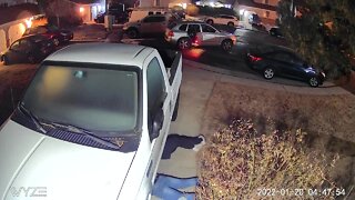 Security video shows catalytic converter theft occurring in less than a minute