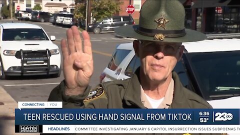 Teen rescued in Kentucky using hand signal from TikTok
